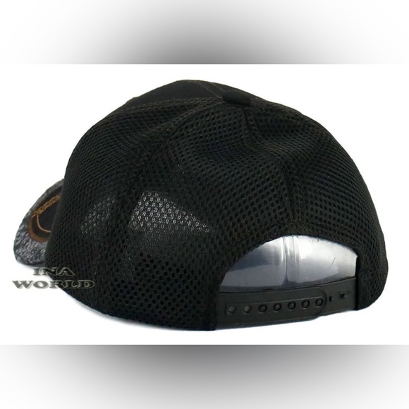 MEXICAN Hat EL JEFE Western Style Embroidered Trucker Mesh Snapback Baseball Cap - Picture 5 of 8